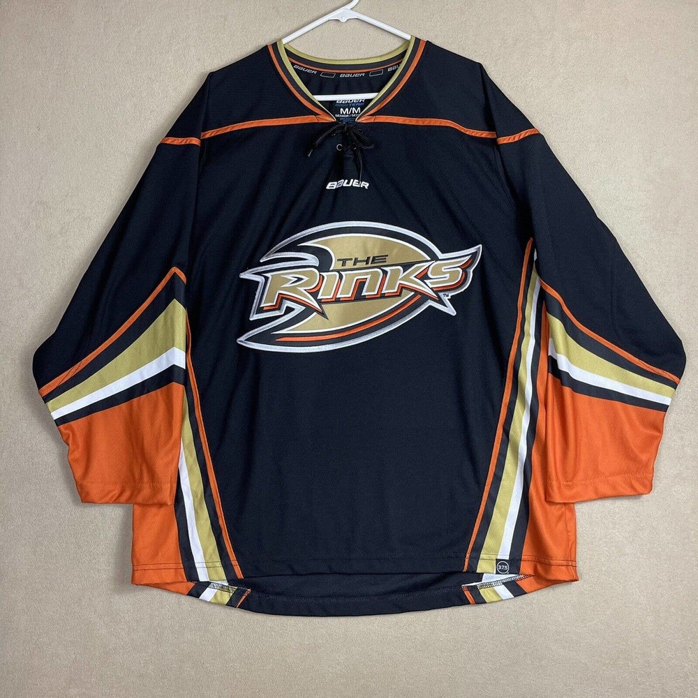 Bauer Team Mens‎ M The Rinks Ice Hockey Jersey Black